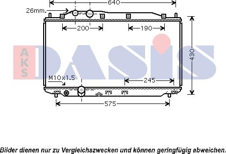 AKS Dasis 100059N - Radiators, Motora dzesēšanas sistēma ps1.lv