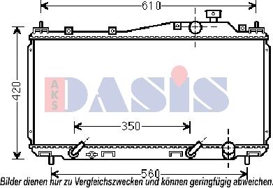 AKS Dasis 100069N - Radiators, Motora dzesēšanas sistēma ps1.lv