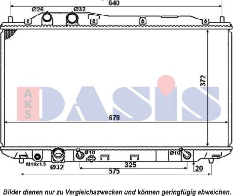 AKS Dasis 100061N - Radiators, Motora dzesēšanas sistēma ps1.lv