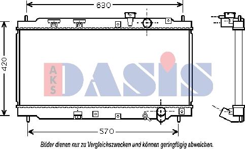 AKS Dasis 100039N - Radiators, Motora dzesēšanas sistēma ps1.lv