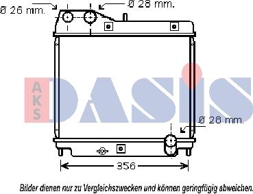 AKS Dasis 100026N - Radiators, Motora dzesēšanas sistēma ps1.lv