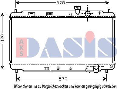 AKS Dasis 100280N - Radiators, Motora dzesēšanas sistēma ps1.lv