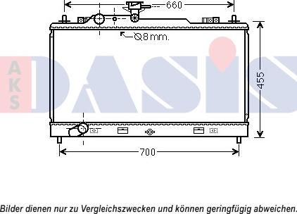 AKS Dasis 110079N - Radiators, Motora dzesēšanas sistēma ps1.lv