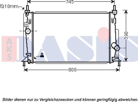 AKS Dasis 110073N - Radiators, Motora dzesēšanas sistēma ps1.lv