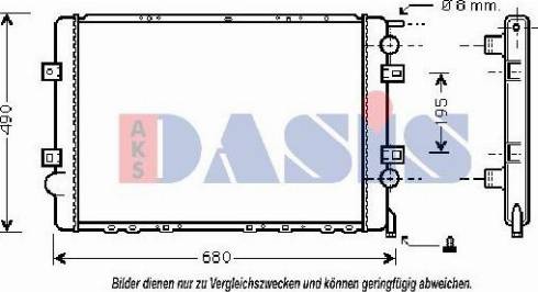 AKS Dasis 180046N - Radiators, Motora dzesēšanas sistēma ps1.lv