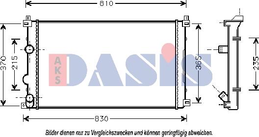 AKS Dasis 180053N - Radiators, Motora dzesēšanas sistēma ps1.lv