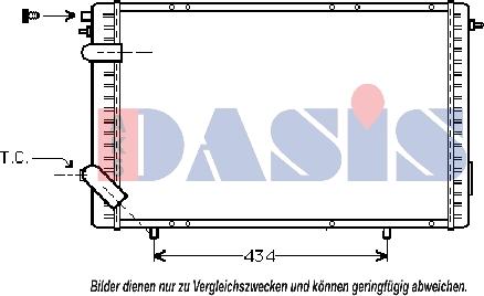 AKS Dasis 180024N - Radiators, Motora dzesēšanas sistēma ps1.lv