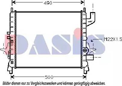 AKS Dasis 180025N - Radiators, Motora dzesēšanas sistēma ps1.lv