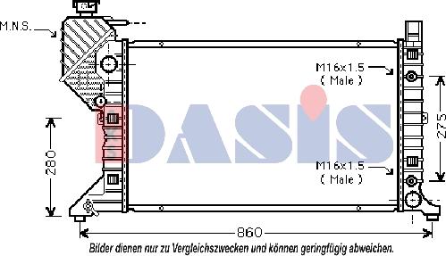 AKS Dasis 130003N - Radiators, Motora dzesēšanas sistēma ps1.lv