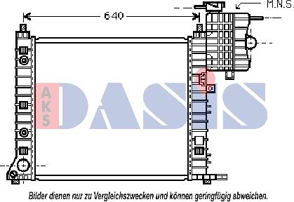 AKS Dasis 120083N - Radiators, Motora dzesēšanas sistēma ps1.lv