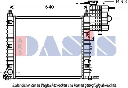 AKS Dasis 120070N - Radiators, Motora dzesēšanas sistēma ps1.lv