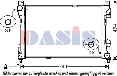 AKS Dasis 120078N - Radiators, Motora dzesēšanas sistēma ps1.lv