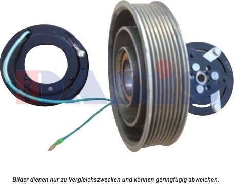 AKS Dasis 855015N - Elektromagnētiskais sajūgs, Gaisa kond. kompresors ps1.lv