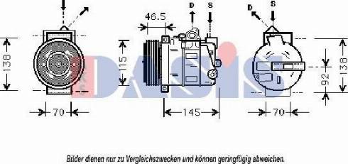 AKS Dasis 850687N - Kompresors, Gaisa kond. sistēma ps1.lv