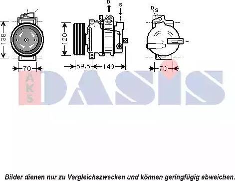 AKS Dasis 850068N - Kompresors, Gaisa kond. sistēma ps1.lv