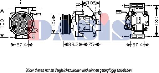 AKS Dasis 850386N - Kompresors, Gaisa kond. sistēma ps1.lv