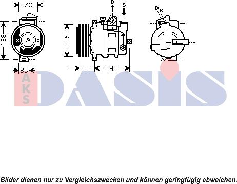 AKS Dasis 850379N - Kompresors, Gaisa kond. sistēma ps1.lv