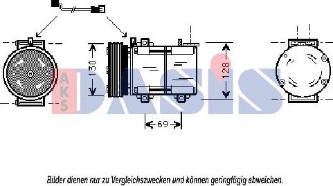 AKS Dasis 850796N - Kompresors, Gaisa kond. sistēma ps1.lv