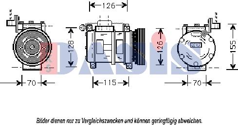 AKS Dasis 850741N - Kompresors, Gaisa kond. sistēma ps1.lv