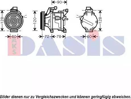 AKS Dasis 850743N - Kompresors, Gaisa kond. sistēma ps1.lv