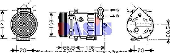 AKS Dasis 851409N - Kompresors, Gaisa kond. sistēma ps1.lv