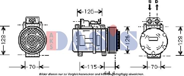 AKS Dasis 851403N - Kompresors, Gaisa kond. sistēma ps1.lv