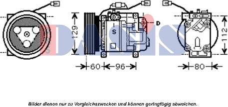 AKS Dasis 851438N - Kompresors, Gaisa kond. sistēma ps1.lv