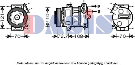 AKS Dasis 851555N - Kompresors, Gaisa kond. sistēma ps1.lv