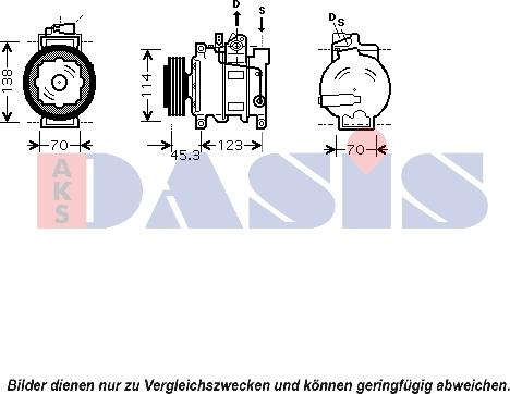 AKS Dasis 851552N - Kompresors, Gaisa kond. sistēma ps1.lv