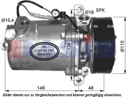 AKS Dasis 851535N - Kompresors, Gaisa kond. sistēma ps1.lv