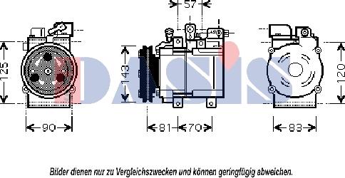 AKS Dasis 851697N - Kompresors, Gaisa kond. sistēma ps1.lv