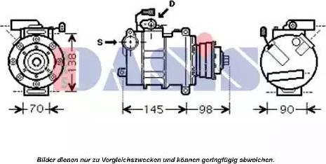 AKS Dasis 851659N - Kompresors, Gaisa kond. sistēma ps1.lv