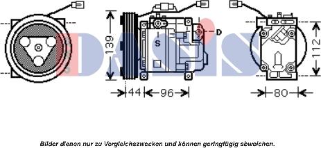 AKS Dasis 851668N - Kompresors, Gaisa kond. sistēma ps1.lv