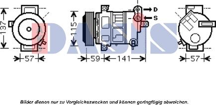 AKS Dasis 851606N - Kompresors, Gaisa kond. sistēma ps1.lv