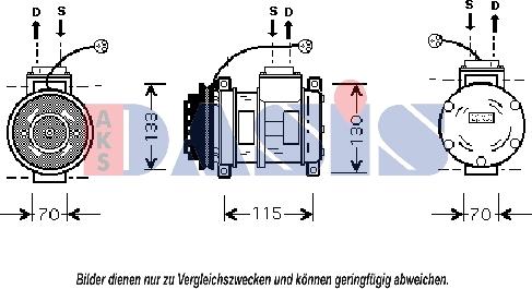 AKS Dasis 851001N - Kompresors, Gaisa kond. sistēma ps1.lv