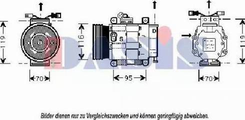 AKS Dasis 851021N - Kompresors, Gaisa kond. sistēma ps1.lv