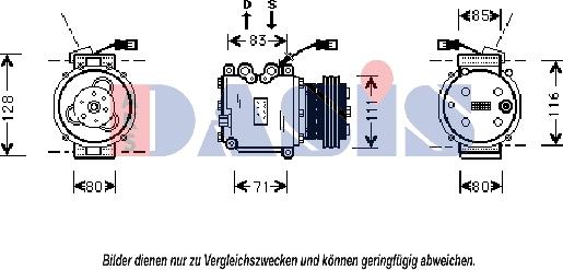 AKS Dasis 851101N - Kompresors, Gaisa kond. sistēma ps1.lv