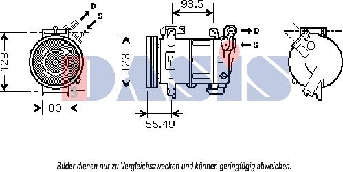 AKS Dasis 851866N - Kompresors, Gaisa kond. sistēma ps1.lv