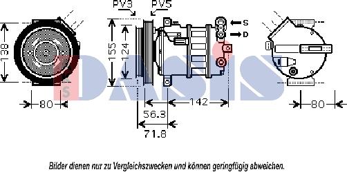 AKS Dasis 851800N - Kompresors, Gaisa kond. sistēma ps1.lv