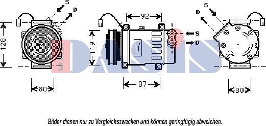 AKS Dasis 851369N - Kompresors, Gaisa kond. sistēma ps1.lv