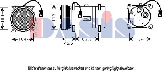 AKS Dasis 851368N - Kompresors, Gaisa kond. sistēma ps1.lv