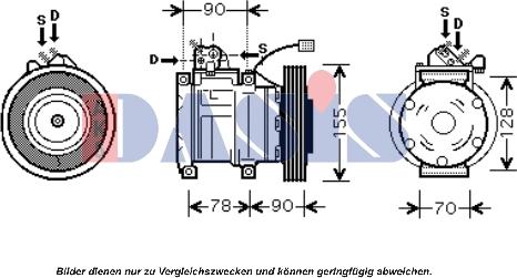 AKS Dasis 851389N - Kompresors, Gaisa kond. sistēma ps1.lv