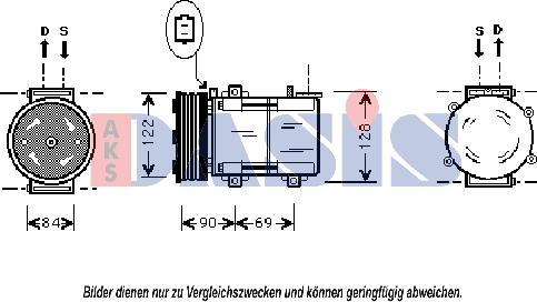 AKS Dasis 851379N - Kompresors, Gaisa kond. sistēma ps1.lv