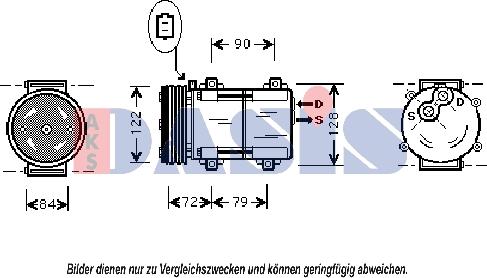 AKS Dasis 851378N - Kompresors, Gaisa kond. sistēma ps1.lv