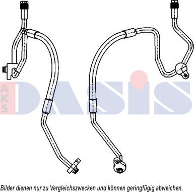 AKS Dasis 885863N - Augstspiediena cauruļvads, Gaisa kond. sist. ps1.lv