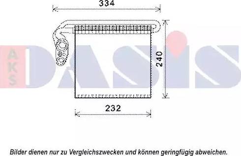 AKS Dasis 820357N - Iztvaikotājs, Gaisa kondicionēšanas sistēma ps1.lv