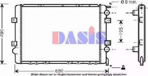 AKS Dasis 390001N - Radiators, Motora dzesēšanas sistēma ps1.lv