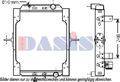 AKS Dasis 390036N - Radiators, Motora dzesēšanas sistēma ps1.lv