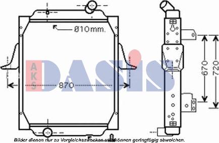 AKS Dasis 390022N - Radiators, Motora dzesēšanas sistēma ps1.lv