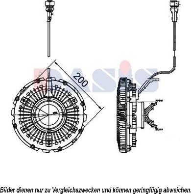 AKS Dasis 398049N - Sajūgs, Radiatora ventilators ps1.lv